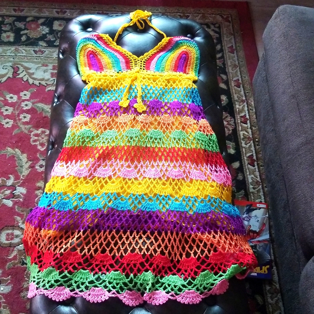 Crochet multicolor (Etsy) sun dress